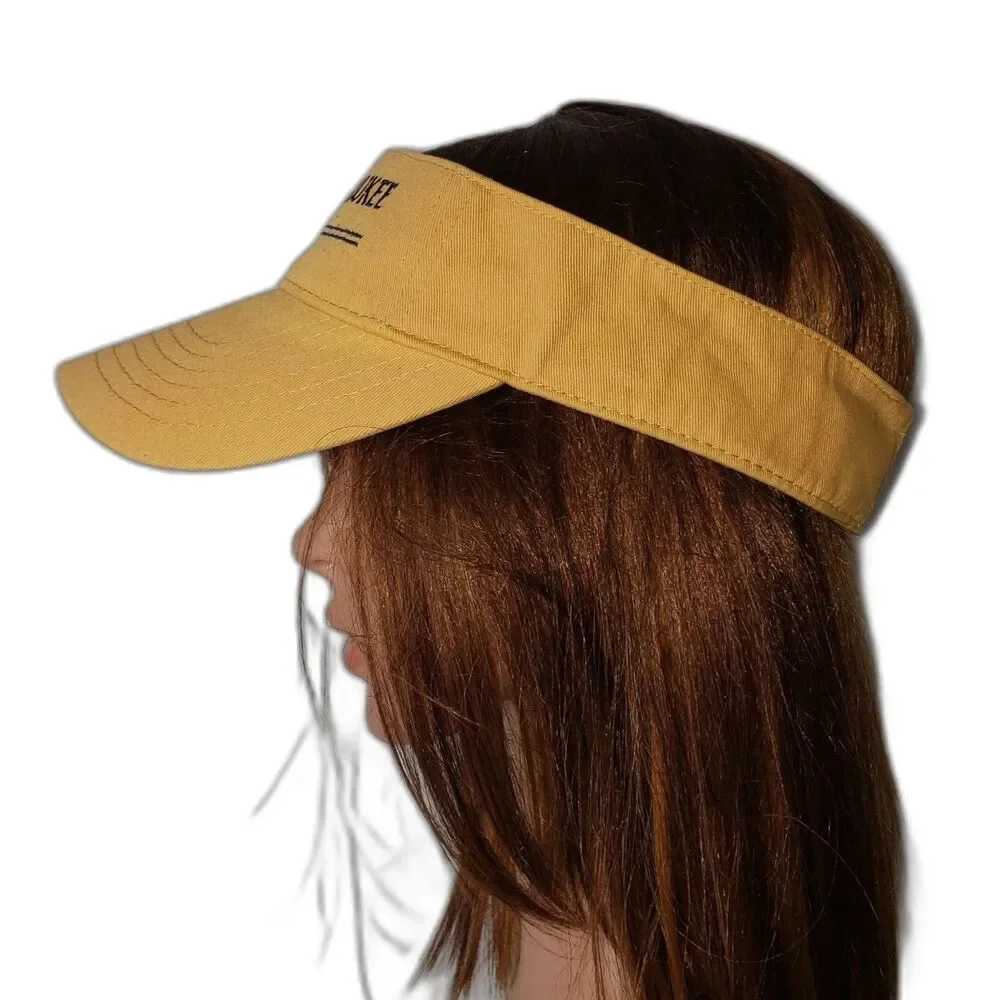 Lake Winnipesaukee NH Gold Nautical Boating Unisex Visor By Continental